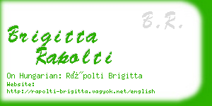 brigitta rapolti business card